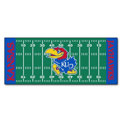 Fan Mats  LLC Kansas Jayhawks Field Runner Rug 