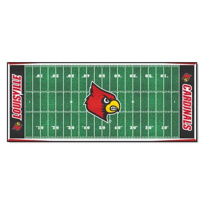 Fan Mats  LLC Louisville Cardinals Field Runner Rug 