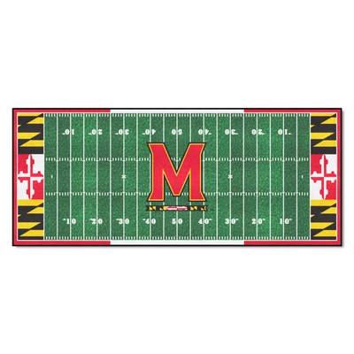 Fan Mats  LLC Maryland Terrapins Football Field Runner Green