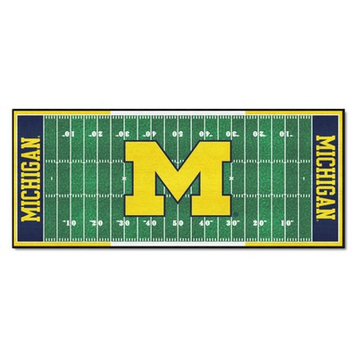 Fan Mats  LLC Michigan Wolverines Field Runner Rug 