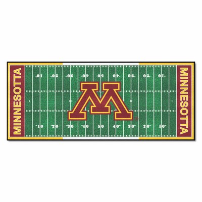 Fan Mats  LLC Minnesota Golden Gophers Football Field Runner Green