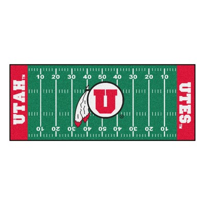 Fan Mats  LLC Utah Utes Field Runner Rug 