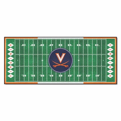 Fan Mats  LLC Virginia Cavaliers Football Field Runner Green