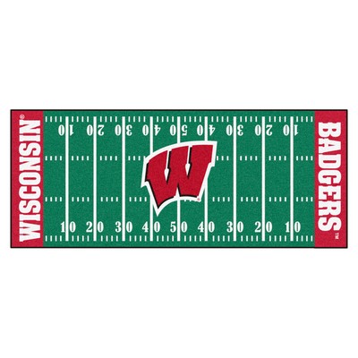 Fan Mats  LLC Wisconsin Badgers Field Runner Rug 
