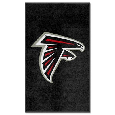 Fan Mats  LLC Atlanta Falcons 3x5 Logo Mat Portrait Black