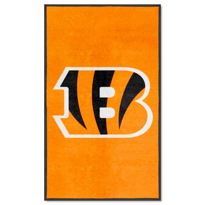 Fan Mats  LLC Cincinnati Bengals 3x5 Logo Mat Portrait Orange