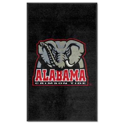 Fan Mats  LLC Alabama Crimson Tide 3x5 Logo Mat Portrait Crimson