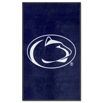 Fan Mats  LLC Penn State 3X5 High-Traffic Mat with Durable Rubber Backing - Portrait Orientation Navy