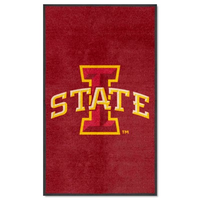 Fan Mats  LLC Iowa State Cyclones 3x5 Logo Mat Portrait Red
