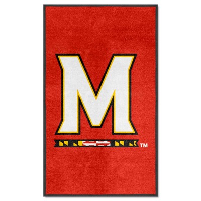 Fan Mats  LLC Maryland Terrapins 3x5 Logo Mat Portrait Red