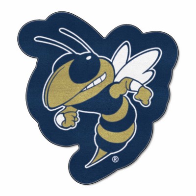 Fan Mats  LLC Georgia Tech Yellow Jackets Mascot Mat Navy
