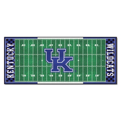 Fan Mats  LLC Kentucky Wildcats Football Field Runner Green