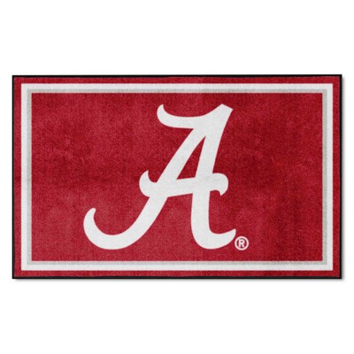 Fan Mats  LLC Alabama Crimson Tide 4x6 Rug Red