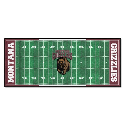 Fan Mats  LLC Montana Grizzlies Football Field Runner Green
