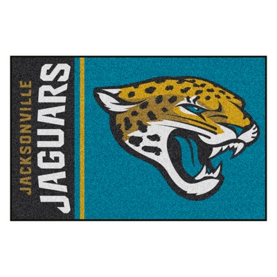 Fan Mats  LLC Jacksonville Jaguars Uniform Starter Rug 