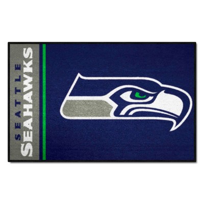 Seattle Seahawks Starter Mat Uniform Blue Fan Mats LLC Seattle Seahawks Starter Mat Uniform Blue