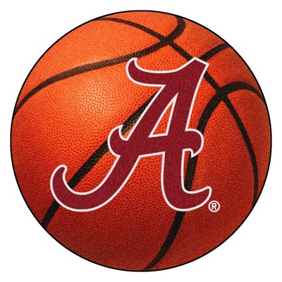 Fan Mats  LLC Alabama Crimson Tide A Basketball Rug 