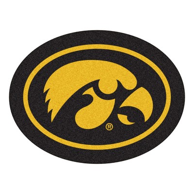 Fan Mats  LLC Iowa Hawkeyes Mascot Rug 