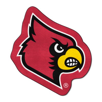 Fan Mats  LLC Louisville Cardinals Mascot Mat Red