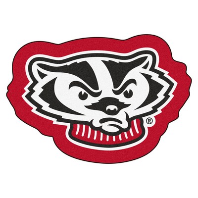 Fan Mats  LLC Wisconsin Badgers Mascot Rug 