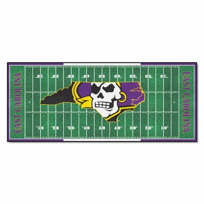 Fan Mats  LLC East Carolina Pirates Football Field Runner Green