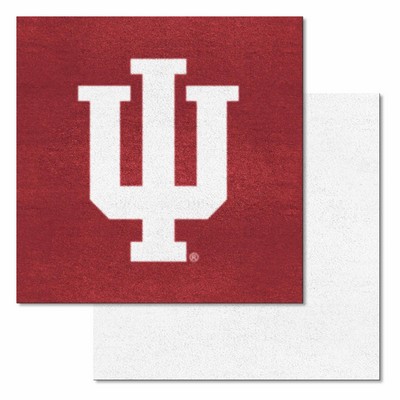 Fan Mats  LLC Indiana Hooisers Team Carpet Tiles Crimson