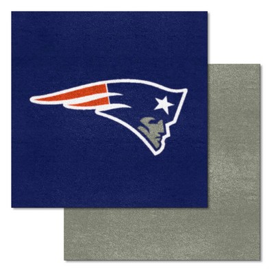 Fan Mats  LLC New England Patriots Team Carpet Tiles Navy