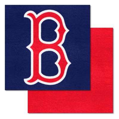 Fan Mats  LLC Boston Red Sox Team Carpet Tiles Navy