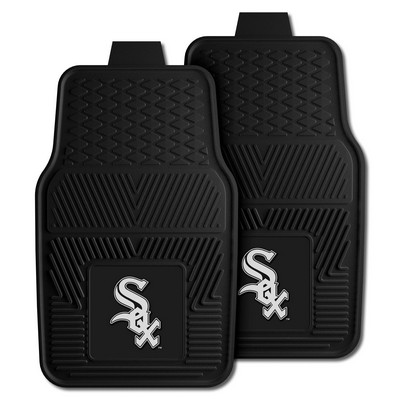 Fan Mats  LLC Chicago White Sox 2-pc Vinyl Car Mat Set Black