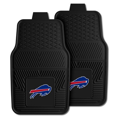 Fan Mats  LLC Buffalo Bills 2-pc Vinyl Car Mat Set Black