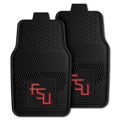 Fan Mats  LLC Florida State Seminoles 2-pc Vinyl Car Mat Set Black