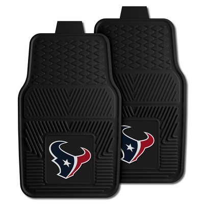 Fan Mats  LLC Houston Texans 2-pc Vinyl Car Mat Set Black