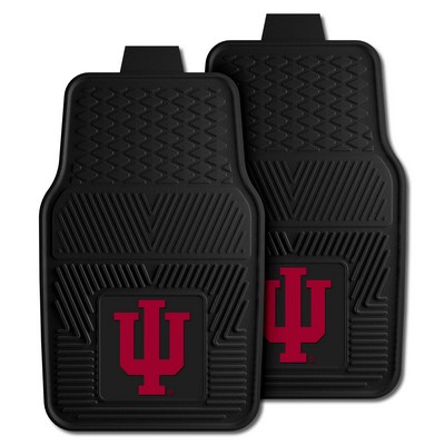 Fan Mats  LLC Indiana Hooisers 2-pc Vinyl Car Mat Set Black