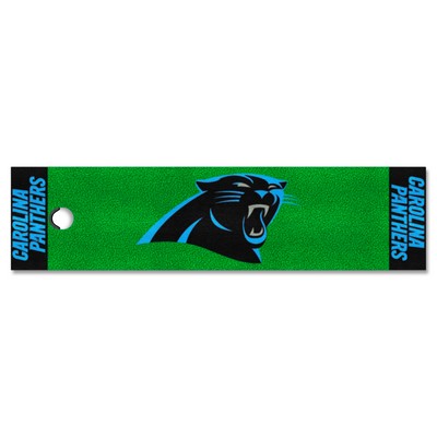 Fan Mats  LLC Carolina Panthers Putting Green Mat Green