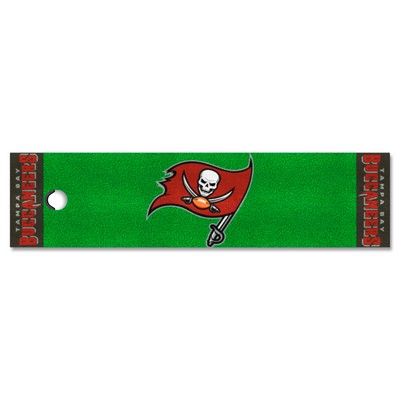 Fan Mats  LLC Tampa Bay Buccaneers Putting Green Mat Green