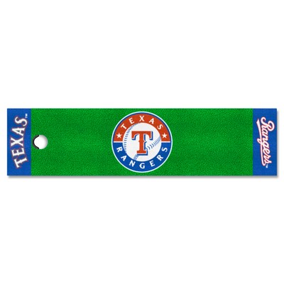 Fan Mats  LLC Texas Rangers Putting Green Mat Green