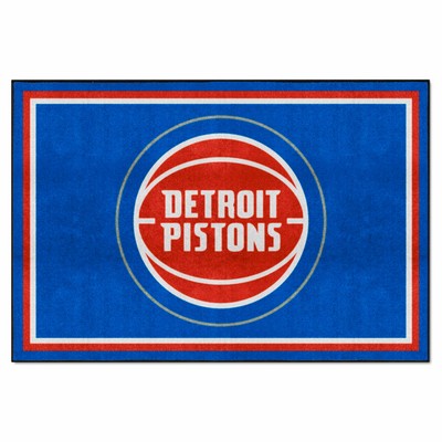 Fan Mats  LLC Detroit Pistons 5x8 Rug Royal