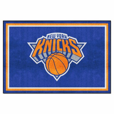 Fan Mats  LLC New York Knicks 5x8 Rug Blue