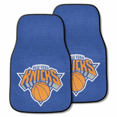 Fan Mats  LLC New York Knicks 2-pc Carpet Car Mat Set Blue