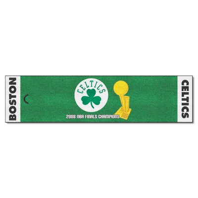 Fan Mats  LLC Boston Celtics 2008 NBA Champions Putting Green Mat - 1.5ft. x 6ft. Green