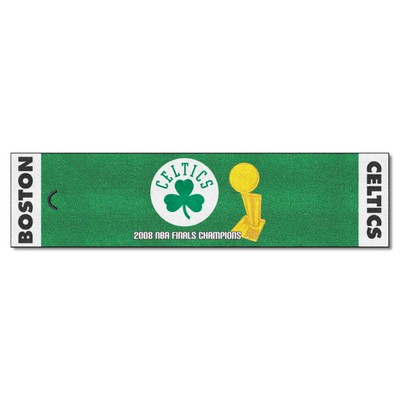 Fan Mats  LLC Boston Celtics Putting Green Mat Green
