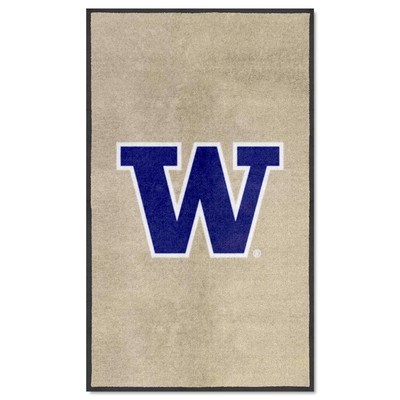 Fan Mats  LLC Washington Huskies 3x5 Logo Mat Portrait Purple