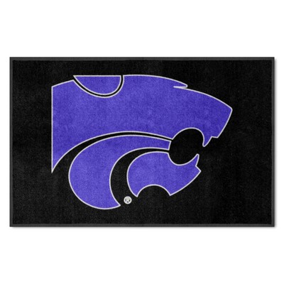 Fan Mats  LLC Kansas State Wildcats 4x6 Logo Mat Landscape Purple