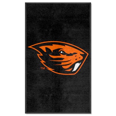 Fan Mats  LLC Oregon State Beavers 3x5 Logo Mat Portrait Black