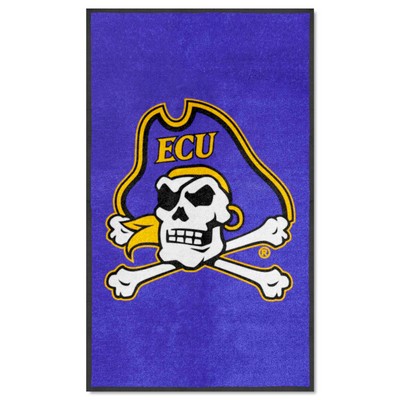 Fan Mats  LLC East Carolina Pirates 3x5 Logo Mat Portrait Purple