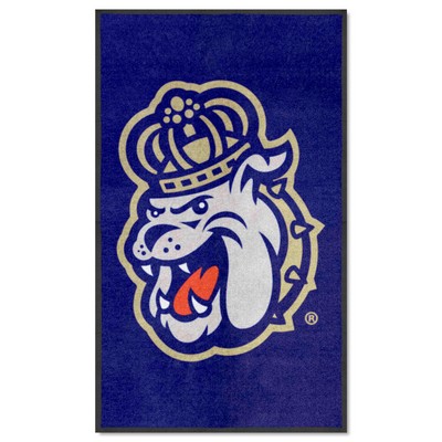 Fan Mats  LLC James Madison Dukes 3x5 Logo Mat Portrait Purple