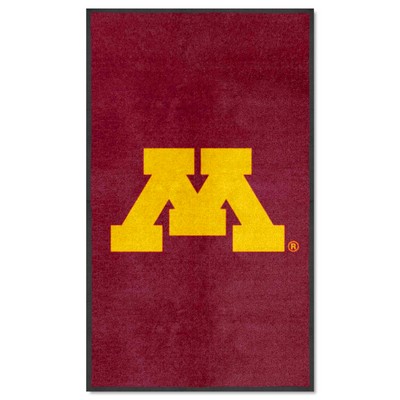 Fan Mats  LLC Minnesota Golden Gophers 3x5 Logo Mat Portrait Maroon