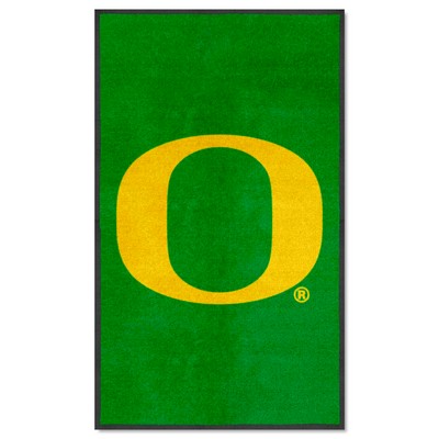 Fan Mats  LLC Oregon Ducks 3x5 Logo Mat Portrait Green
