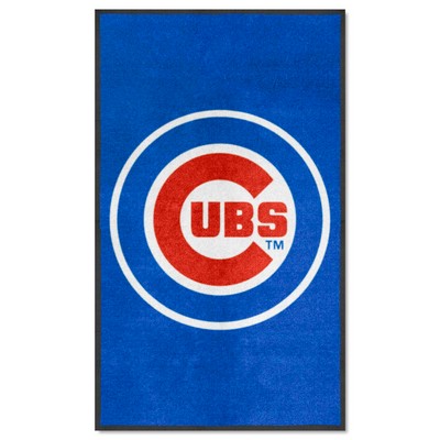 Fan Mats  LLC Chicago Cubs 3x5 Logo Mat Portrait Blue
