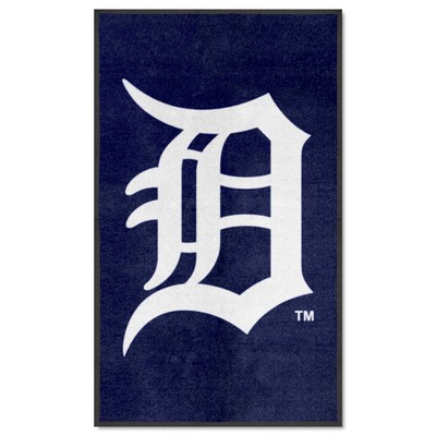 Fan Mats  LLC Detroit Tigers 3x5 Logo Mat Portrait Navy